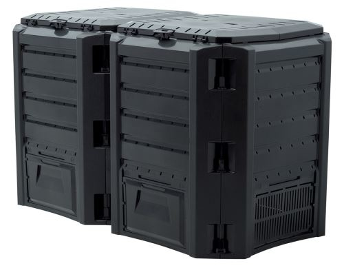 Prosperplast kompostori Ekobat 2-segmentti 800L musta (IKSM800C)