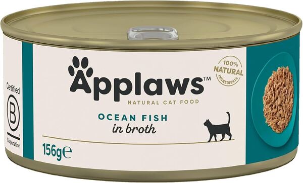 Applaws Ocean Fish in Broth, Adult, 156 g