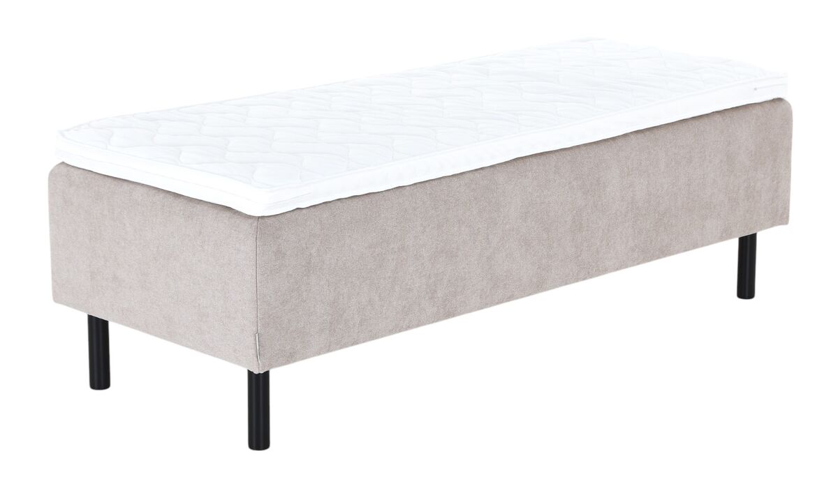Unia Kulta runkopatjasänky 90x200 L beige, Unia muoto 9cm, Pyöreä musta 23cm